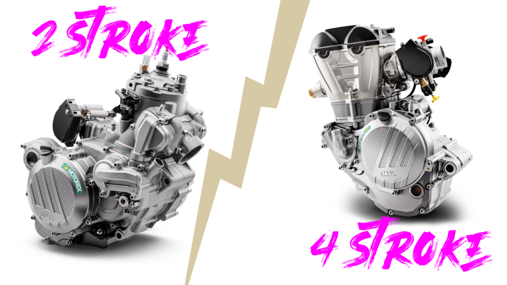 2 stroke vs 4 stroke dirt bike engine